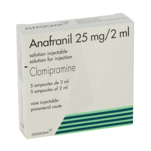 ANAFRANIL 5 AMPOULES DE 2 ML DE SOLUTION INJECTABLE