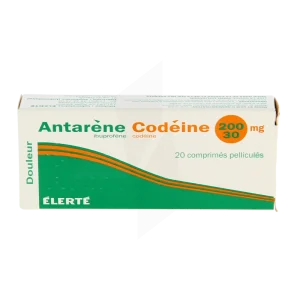 ANTARENE CODEINE 200 MG/30 MG 20 COMPRIMÉS PELLICULÉS