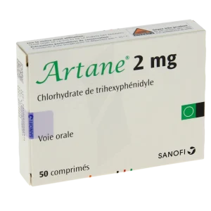 ARTANE 2 MG 50 COMPRIMÉS