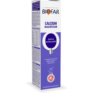 Biofar Calcium Magnésium – 20 Comprimés Effervescents