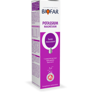 Biofar Potassium Magnésium – 20 Comprimés Efferverscents