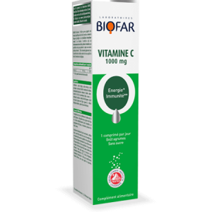 Biofar Vitamine C 1000 mg – 20 Comprimés Efferverscents