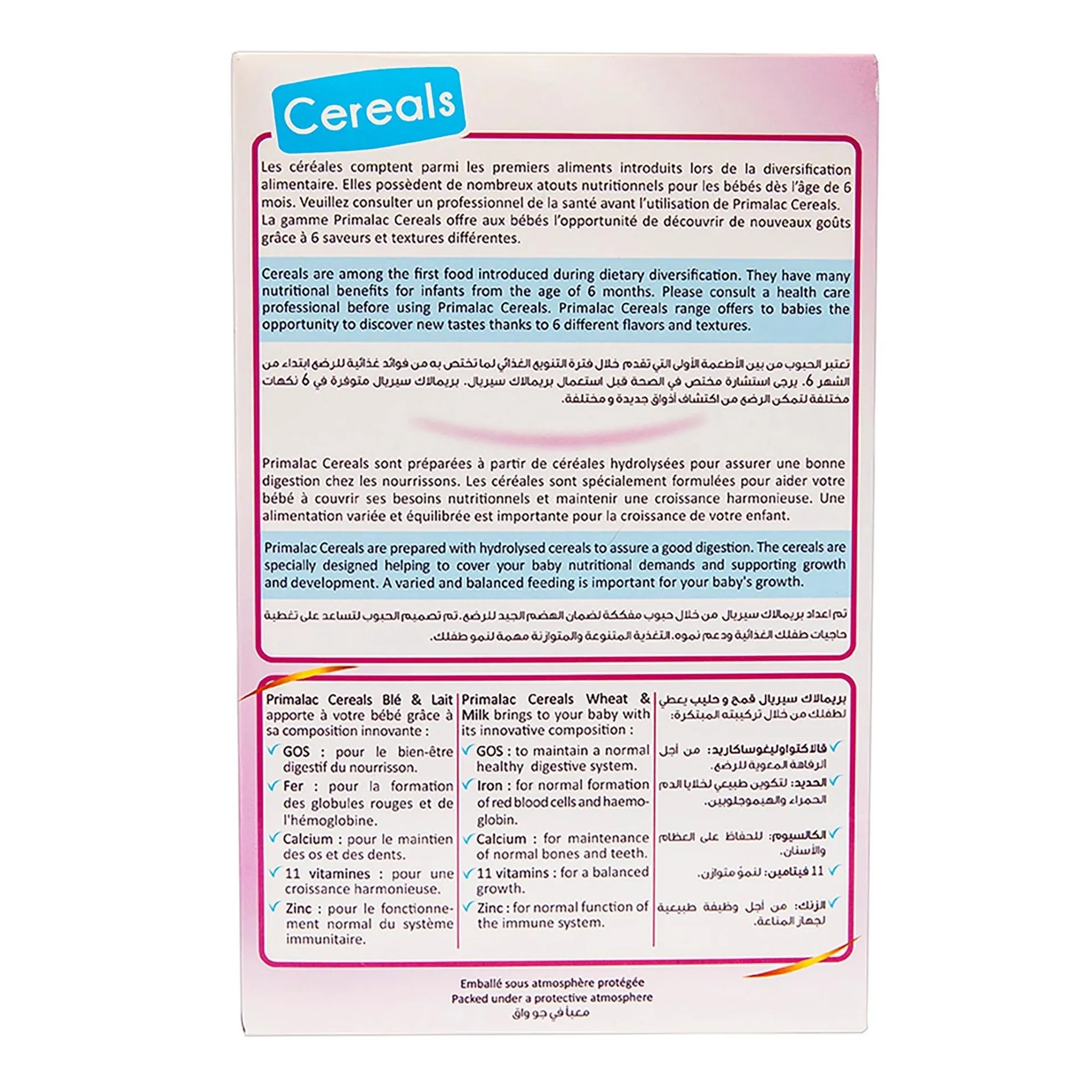 Primalac Céréales Blé Lait 6+ mois – 250g – Image 3