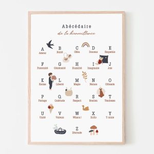 Affiche poster A3 – Abécédaire de la bienveillance