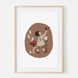 Affiche A4 -Poster enfant – Automne bohème