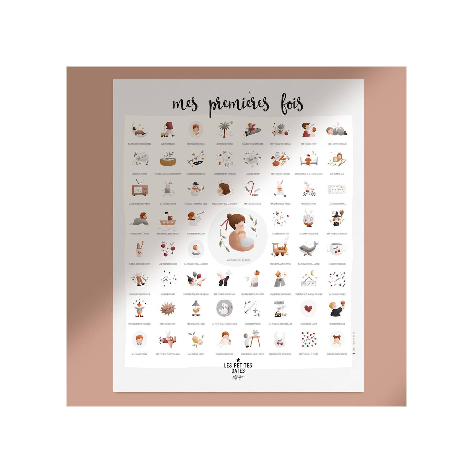Affiche à tamponner – Mes premières fois