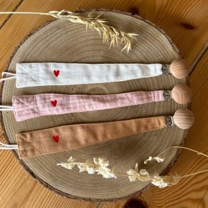 Attache-tétine en lin