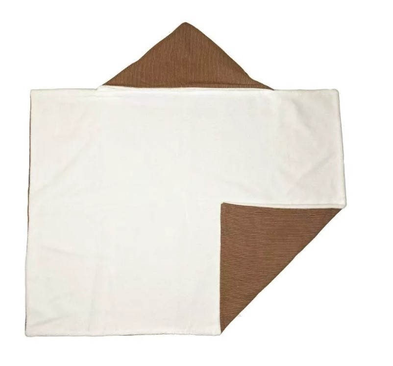 Cape de bain bébé en coton et bambou – Image 2