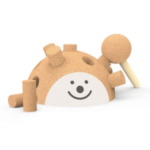 Jeu d&rsquo;encastrement Hérisson en bois