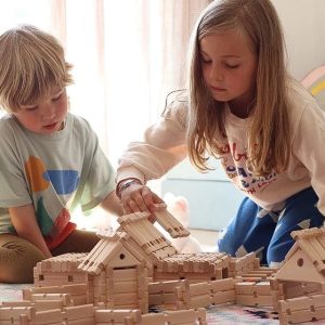 Jeu de construction en bois