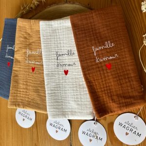 Protège livret de famille en double gaze