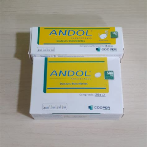 ANDOL 500 MG 20 COMPRIMÉS SÉCABLES